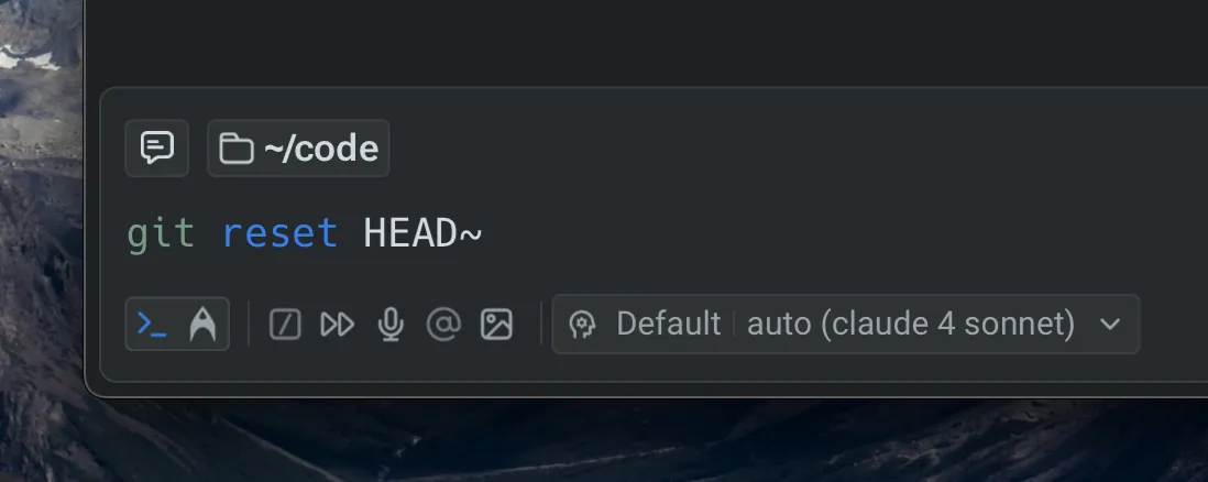 Universal Input auto-detecting a shell command.